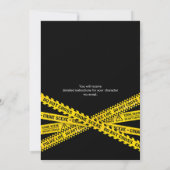 殺人謎パーティーディナー誕生日招待状 招待状 (裏面)