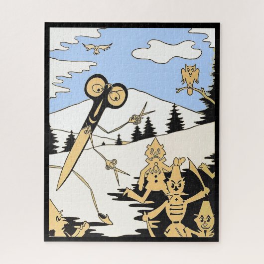 殺傷鋏プリント ジグソーパズル (縦)