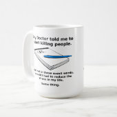 殺処方面白いマグカップ コーヒーマグカップ (正面左)
