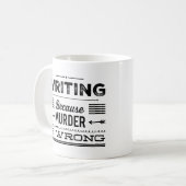 殺害が間違ったマグ#2であるので書くこと コーヒーマグカップ (正面左)