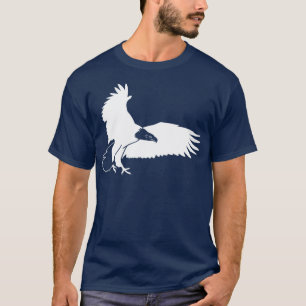 殺害のグラフィックのために急襲している白い白頭鷲 Tシャツ