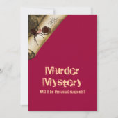 殺害の調査それを借金の催促をする 招待状 (正面)