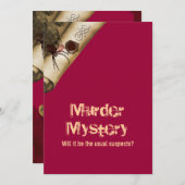 殺害の調査それを借金の催促をする 招待状 (正面/裏面)