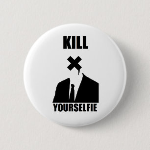 殺害のYourselfieボタン 缶バッジ