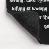 殺害は間違っています マウスパッド (コーナー)