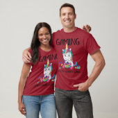 殺害は間違っているからゲームしてるユニコーン Tシャツ (ユニセックス)