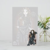 "殺害時間"のゴシック様式学校の女の子の妖精の文房具 便箋 (スタンド正面)