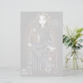 "殺害時間"のゴシック様式学校の女の子の妖精の文房具 便箋 (スタンド正面)