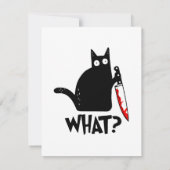 殺戮猫ナイフ持ち ノートカード (裏面)