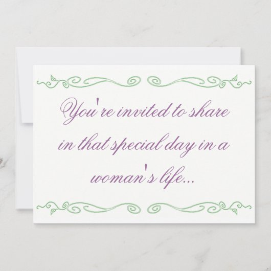 殺菌のパーティの招待状 招待状 (正面)