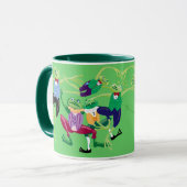 殿が十人飛び跳ねる マグカップ (正面左)