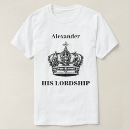 殿下クラウン おもしろい ユーモア パーソナライズ Tシャツ