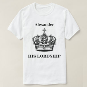 殿下クラウン おもしろい ユーモア パーソナライズ Tシャツ