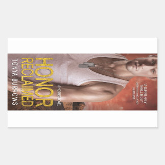 殿屋埋め立て名誉 長方形シール