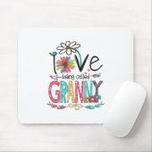 母おばあちゃんサンフラワー誕生 マウスパッド (マウス)