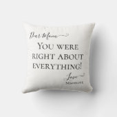 母おもしろいことわざ君は正しいタイポグラフィ クッション (裏面)