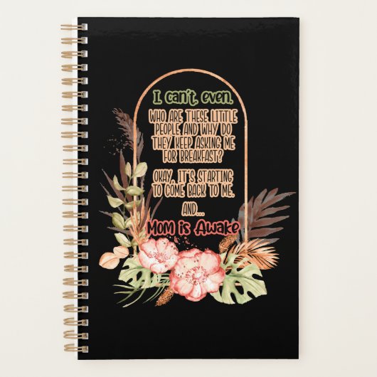 母おもしろいことわざ母は起きている プランナー手帳 (正面)