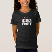 母おもしろいさくらんぼビービーフスローガン誕生日 Tシャツ (正面)