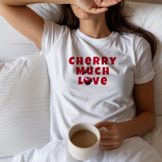 母おもしろいさくらんぼビーブスローガン母の日 Tシャツ