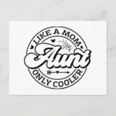 母おもしろいさんみたいなクール叔母 ポストカード (正面)