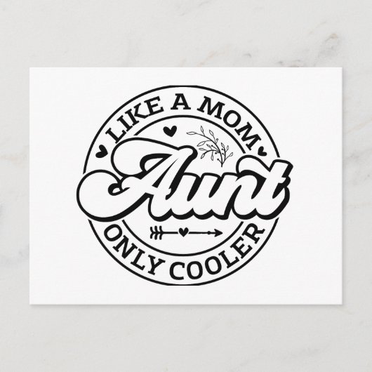 母おもしろいさんみたいなクール叔母 ポストカード (正面)
