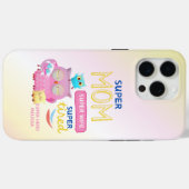 母おもしろいすごい母、妻すごい疲れた母の日 Case-Mate iPhoneケース (裏面 (横))