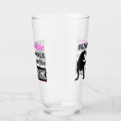 母おもしろいである恐竜が公園を散歩する タンブラーグラス (右)