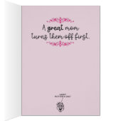 母おもしろいのデイカード「ザ・ビーターをなめる」 (内側 (右))