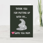 母おもしろいの日ことわざ親ウンチパン カード (正面)