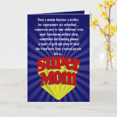 母おもしろいの日のカすごいード カード (黄色い花)