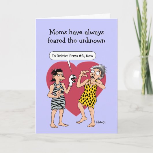 母おもしろいの日のカード：電頭が切れる話 カード (正面)