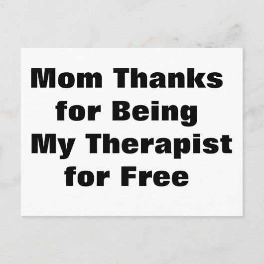 母おもしろいの日のグリーティングカード ポストカード (正面)