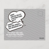 母おもしろいの日のサンキューカード ポストカード (裏面)