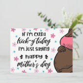 母おもしろいの日のベビーバンプから母の日 シーズンカード (スタンド正面)