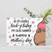 母おもしろいの日のベビーバンプから母の日 シーズンカード (スタンド正面)