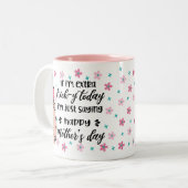 母おもしろいの日のベビーバンプから母の日 ツートーンマグカップ (正面左)