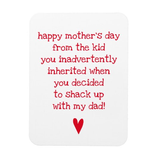 母おもしろいの日のボーナス母引用文 マグネット (縦)