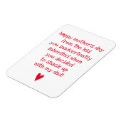 母おもしろいの日のボーナス母引用文 マグネット (左側)