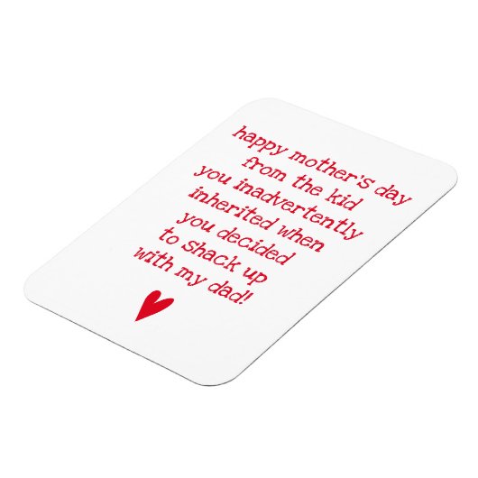 母おもしろいの日のボーナス母引用文 マグネット (左側)