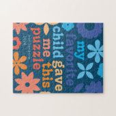 母おもしろいの日の子お気に入りのパズル ジグソーパズル (横)