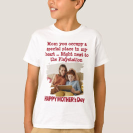 母おもしろいの日の息子 Tシャツ