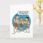 母おもしろいの日の挨拶 カード (黄色い花)