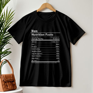 母おもしろいの日の栄養の事実 Tシャツ