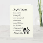 母おもしろいの日の歌 カード (正面)