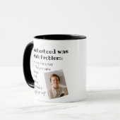 母おもしろいの日の母親写真 マグカップ (正面左)