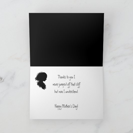 母おもしろいの日の聖句ママのためのモミズム カード (内部)