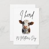 母おもしろいの日の贈り物 サンキューカード (正面/裏面)