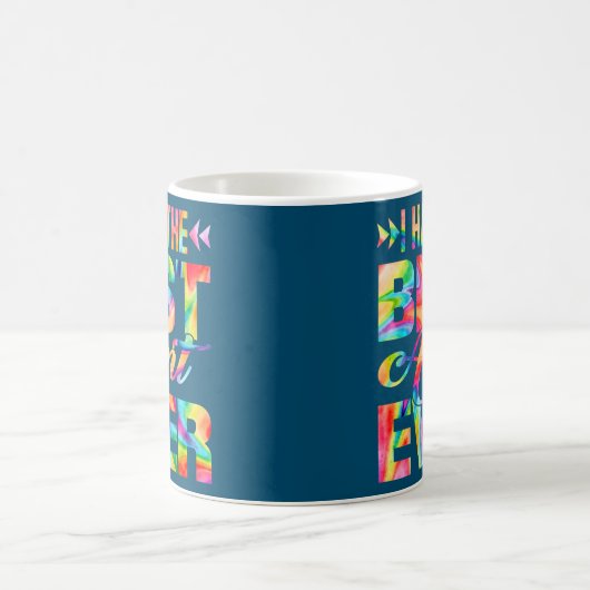 母おもしろいの日は叔母が今ま最高ので結ぶ コーヒーマグカップ (中央)