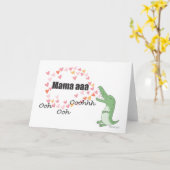 母おもしろいの日カードクイーン歌声アリゲーター カード (黄色い花)