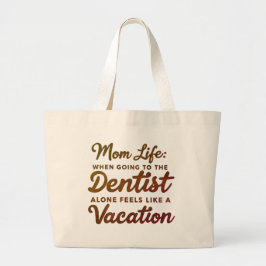 母おもしろいの日ギフトトートバッグ ラージトートバッグ